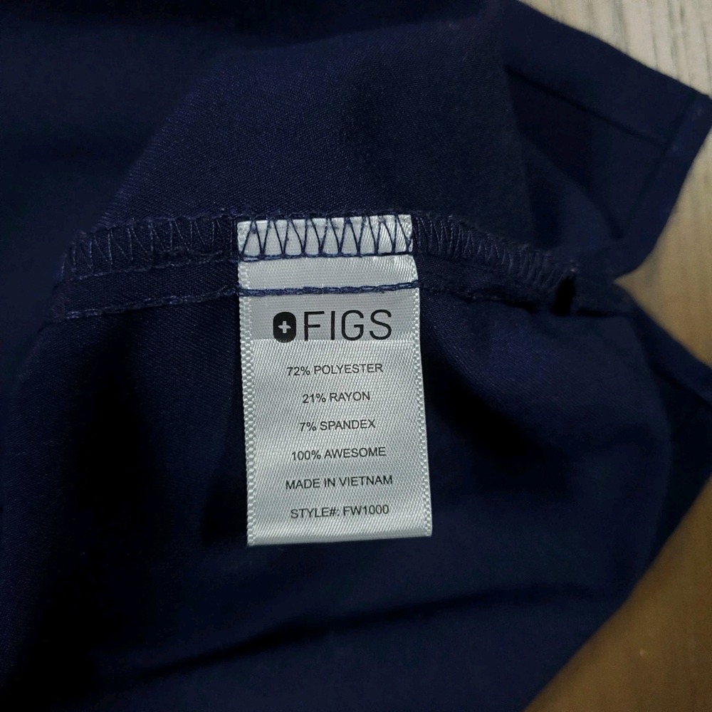 FIGS Technical Collection Womens Size S Top‎ Blue - Picture 8 of 8